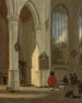 Interno della vecchia chiesa di Delft - Emanuel de Witte — vista dell’opera