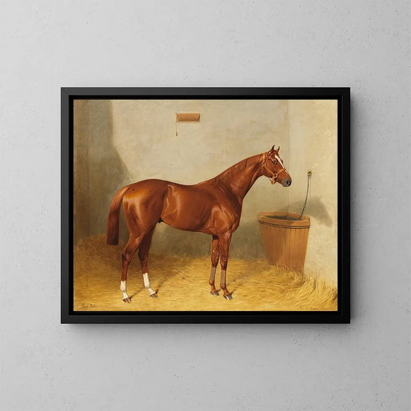 Lord Bobs dans l'écurie - Emil Adam — quadro incorniciato alla parete