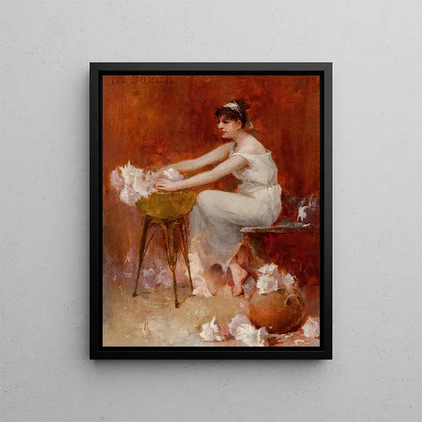 Arrangement de fleurs - Emil Carlsen — quadro incorniciato alla parete
