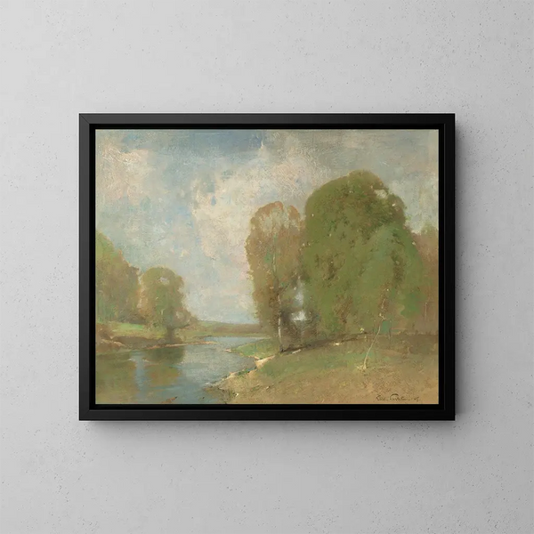 Prairie de la Fontaine - Emil Carlsen — quadro incorniciato alla parete