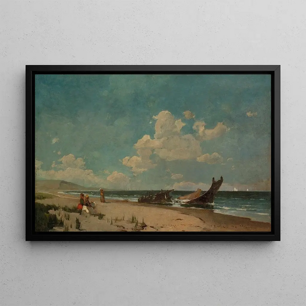 Plage de Nantasket - Emil Carlsen — quadro incorniciato alla parete