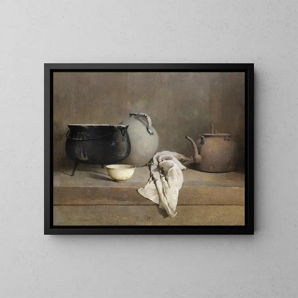 Studio in grigio - Emil Carlsen — quadro incorniciato alla parete