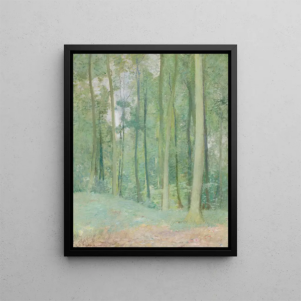 Paesaggio boscoso - Emil Carlsen — quadro incorniciato alla parete