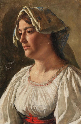 Emil Czech - Portrait Of An Italian Woman.webp