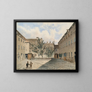 Emil Htter - Das ehemalige CarmeliterNonnenkloster und sptere PolizeiGefangenenhaus in der Sterngasse in Wien.webp