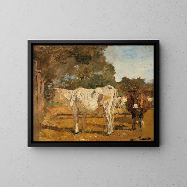 Vaches - Emil Jakob Schindler — quadro incorniciato alla parete