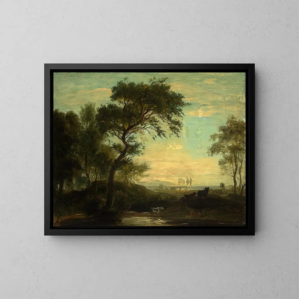 Studio paesaggio - Emil Lugo — quadro incorniciato alla parete