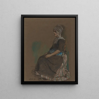 Emil Orlik - Volendam Girl In Costume.webp