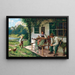 Un jour d'été devant la maison - Emil Rau — quadro incorniciato alla parete