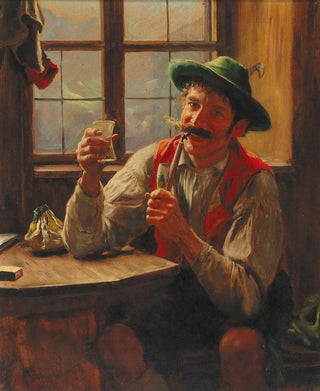 Emil Rau - Young Farmer with Pipe.webp