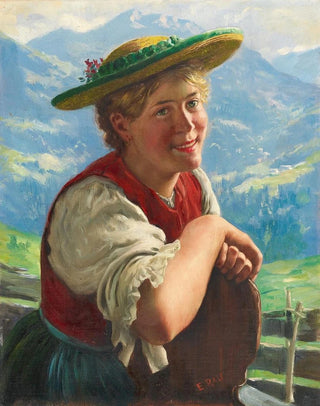 Emil Rau - Young Lass Smiling.webp