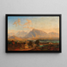 Salzbourg con l'Untersberg in lontananza - Emil Theodor Richter — quadro incorniciato alla parete