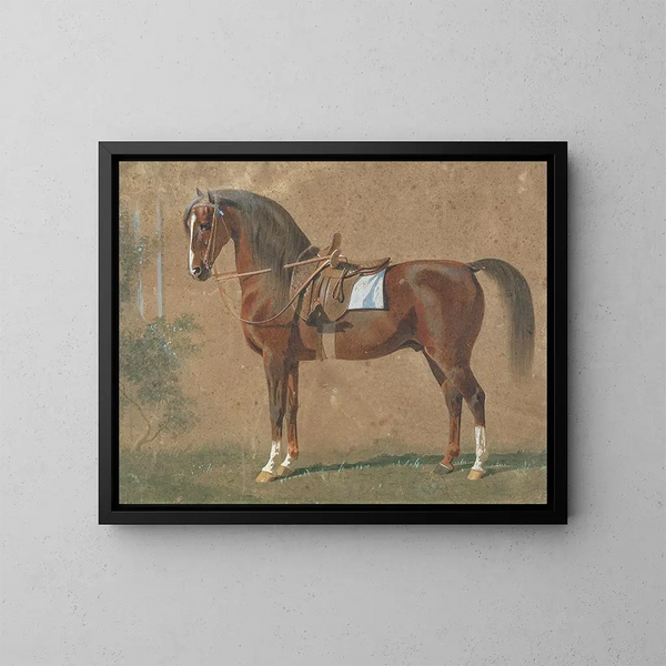 Hongre sellé - Emil Volkers — quadro incorniciato alla parete