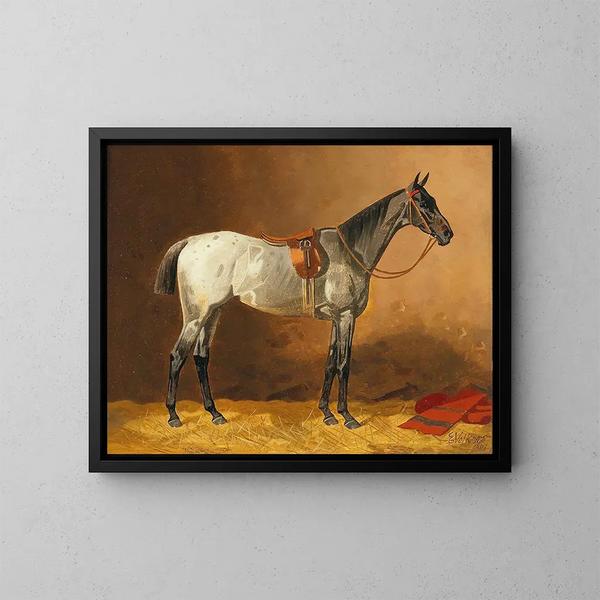 Cavallo di sella - Emil Volkers — quadro incorniciato alla parete