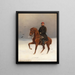 Soldato a cavallo - Emil Volkers — quadro incorniciato alla parete