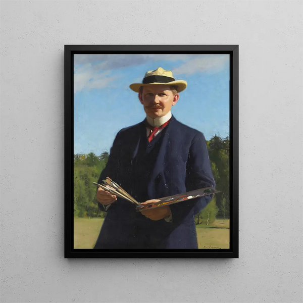 Autoritratto - Emil Stermann — quadro incorniciato alla parete