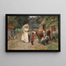 Visita a una fattoria - Émile-Charles Dameron — quadro incorniciato alla parete