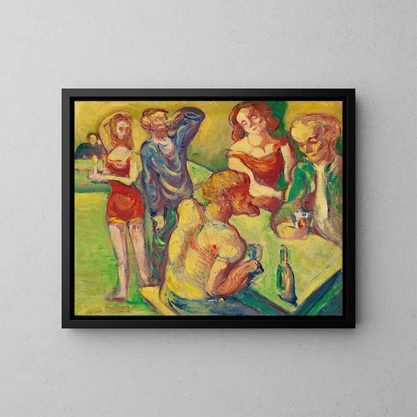 Au cabaret - Émile Bernard — quadro incorniciato alla parete