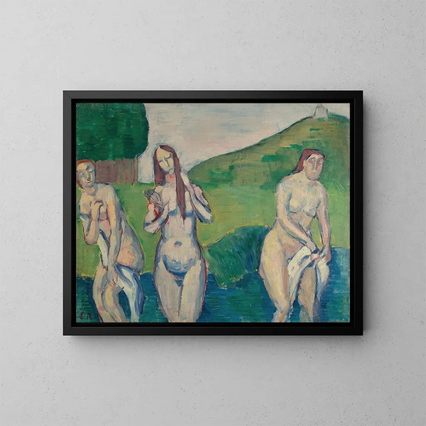 Baigneuses - Émile Bernard — quadro incorniciato alla parete