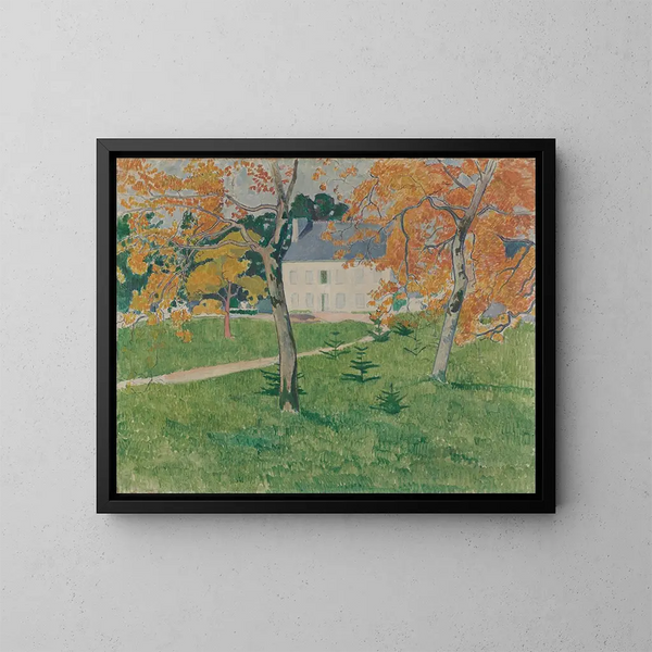 Maison parmi les arbres à Pont-Aven - Émile Bernard — quadro incorniciato alla parete