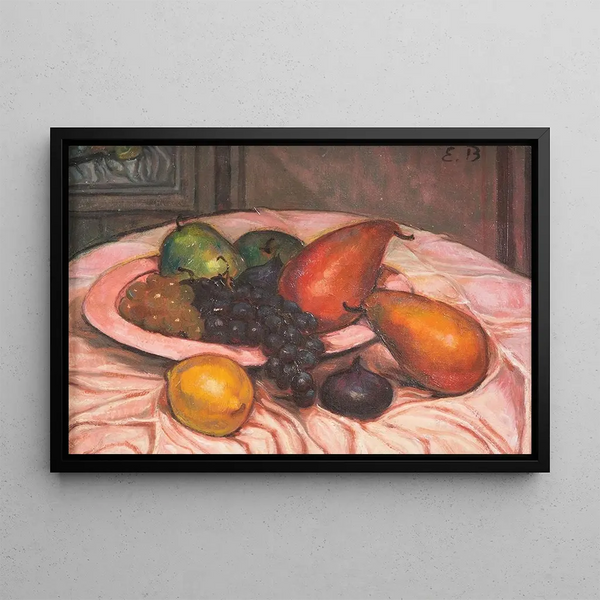 Natura morta con frutta - Émile Bernard — quadro incorniciato alla parete