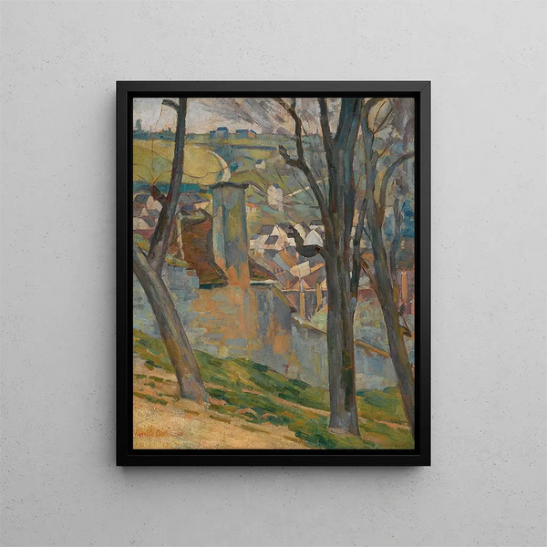 Paesaggio Vicino a Tonnerre - Émile Bernard — quadro incorniciato alla parete