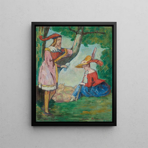 L'Écolière - Émile Bernard — quadro incorniciato alla parete