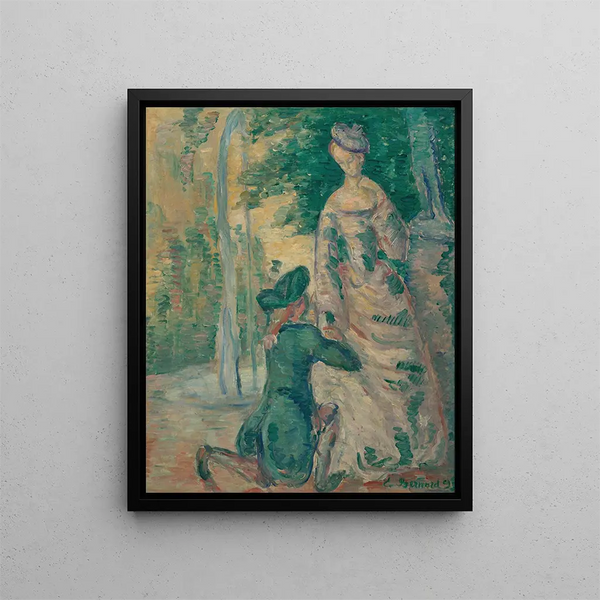La scienza della galanteria - Émile Bernard — quadro incorniciato alla parete