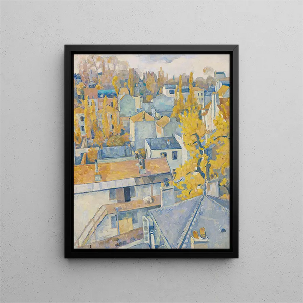 Vista sui tetti - Émile Bernard — quadro incorniciato alla parete