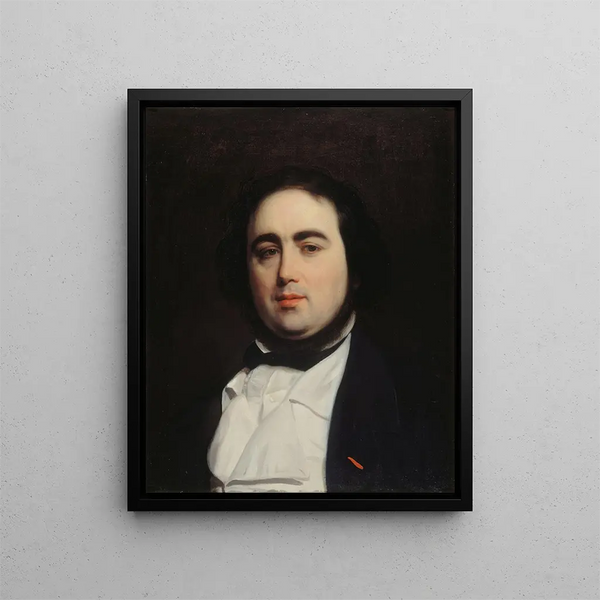 Ritratto di Jules Janin 1804-1874 scrittore e critico - Émile Champmartin — quadro incorniciato alla parete