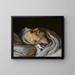 Théodore Géricault sul suo letto di morte - Émile Champmartin — quadro incorniciato alla parete