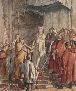 Emile Charles Wauters - Mary of Burgundy Swears to Respect the Citys Privileges in 1477.webp