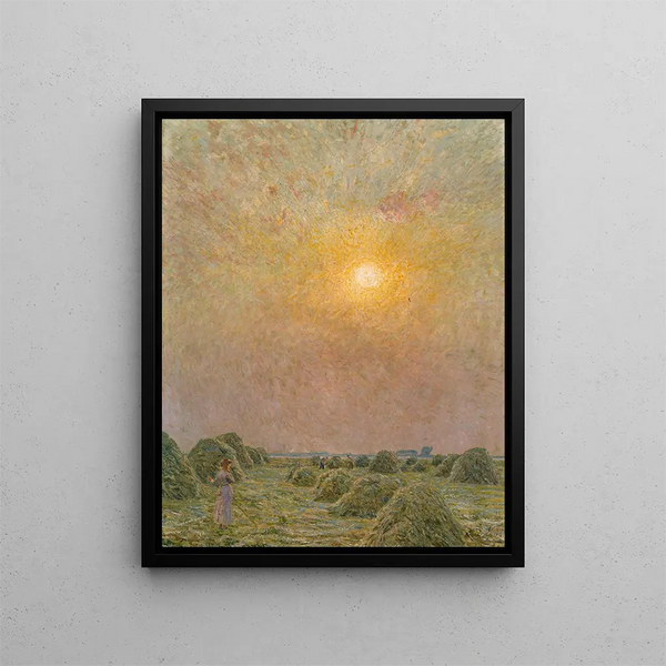 Tramonto - Émile Claus — quadro incorniciato alla parete