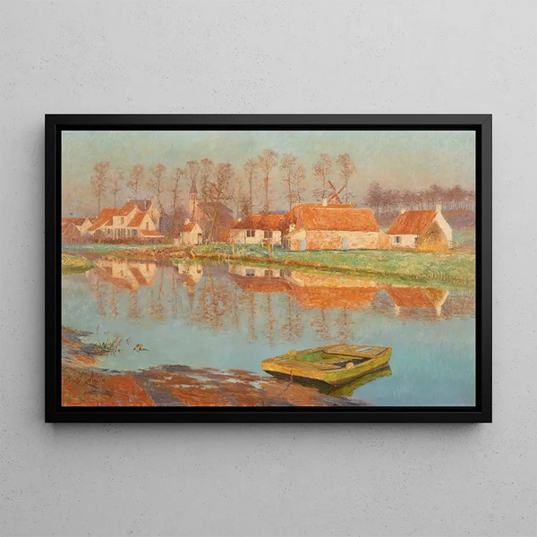 Village de Deurle - Émile Claus — quadro incorniciato alla parete