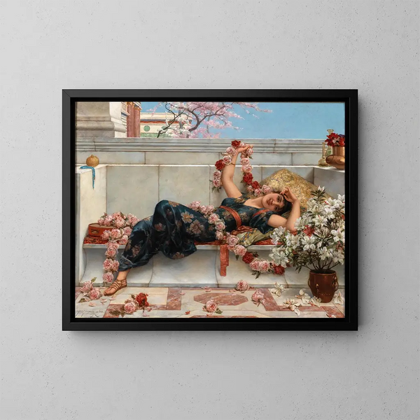 Une odalisque - Émile Eisman-Semenowsky — quadro incorniciato alla parete