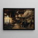 Paesaggio a Capri chiamato la strada di Tiberio - Émile François David — quadro incorniciato alla parete