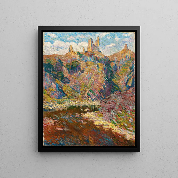 Château de Crozant dominante la Creuse - Émile Othon Friesz — quadro incorniciato alla parete