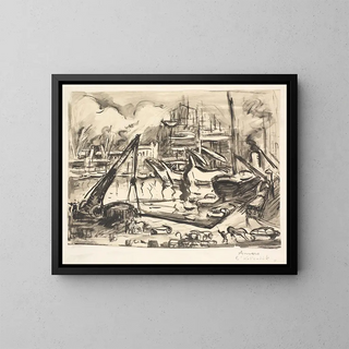 Emile Othon Friesz - Havnebassinet Kattendick i Antwerpen.webp