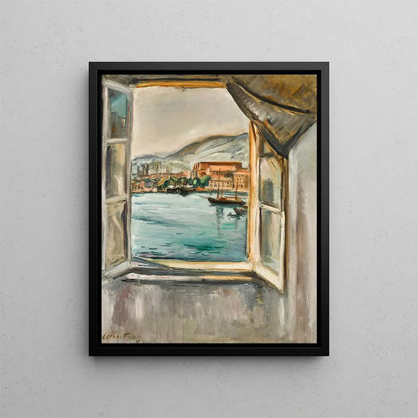 La fenêtre sur le port de Toulon - Émile Othon Friesz — quadro incorniciato alla parete