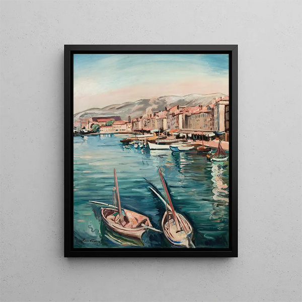 Il porto di Tolone - Émile Othon Friesz — quadro incorniciato alla parete