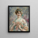 Fille aux roses Émile Vernon - Émile Vernon — quadro incorniciato alla parete