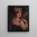 Giovane donna con un rametto di lillà - Émile Vernon — quadro incorniciato alla parete