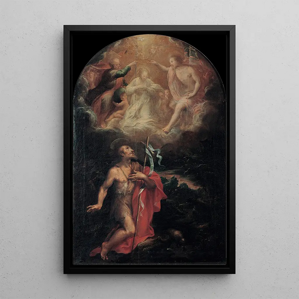 Emilian School - Coronation of the Virgin with Saint John the baptist.webp
