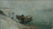 Barche da pesca sulla riva del Danubio - Emilie Mediz-Pelikan — vista dell’opera