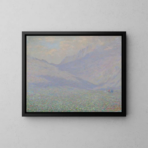 Paesaggio nella Valtellina - Emilio Longoni — quadro incorniciato alla parete
