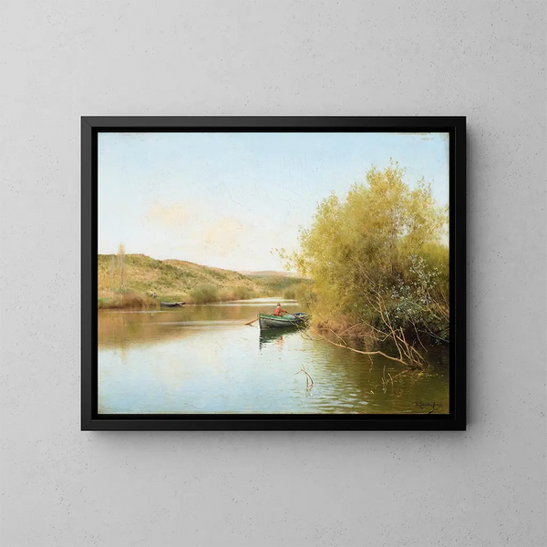 sul fiume - Emilio Sánchez Perrier — quadro incorniciato alla parete