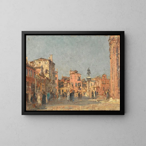 Place Saint-Jean à Venise - Emma Ciardi — quadro incorniciato alla parete