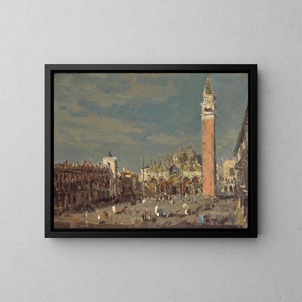 Place Saint-Marc - Emma Ciardi — quadro incorniciato alla parete