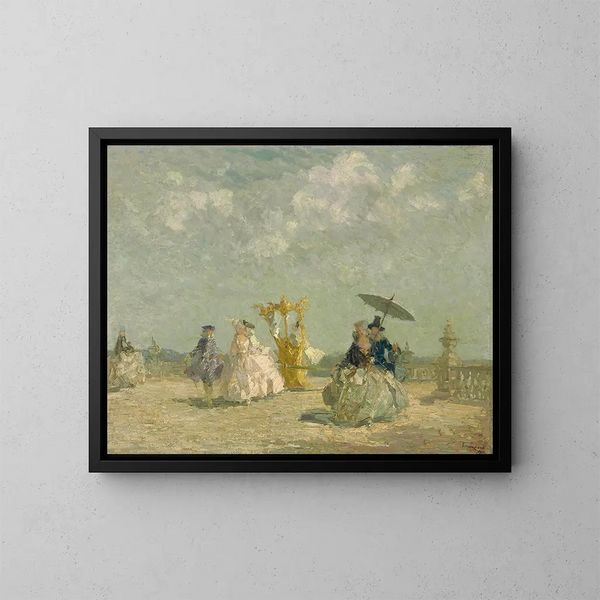 La sedia del portatore - Emma Ciardi — quadro incorniciato alla parete