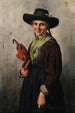 Ragazza che va in chiesa - Emma Müller von Seehof — vista dell’opera